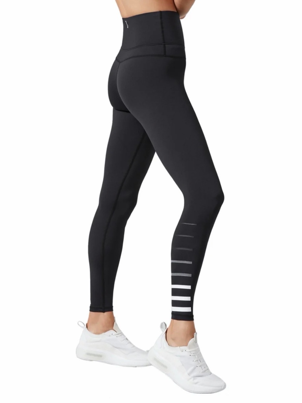 Lilybod Black Molly Performance Leggings with Reflective Stripe Detail